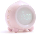 Peach Shape Alarm Clock Smart Mini Multi-Function LED Digital Clock Sleep Night Lights Mute Alarm Clocks (Color : A)