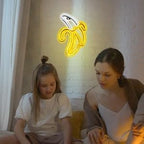 ENUOLI LED Banana Neon Signs Decorative Neon Light USB or Battery Operated for Home Banana Night Light Art Banana Neon Wall Decor Lights for Home Wedding Birthday Party Kids Room Living Room Holiday
