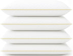 Royal Therapy 4-Pack Queen Memory Foam Pillow, Adjustable Shredded Bed Pillow for Neck & Shoulder Pain Relief, Breathable Support for Back, Stomach, Side Sleepers