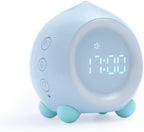 Peach Shape Alarm Clock Smart Mini Multi-Function LED Digital Clock Sleep Night Lights Mute Alarm Clocks (Color : B)