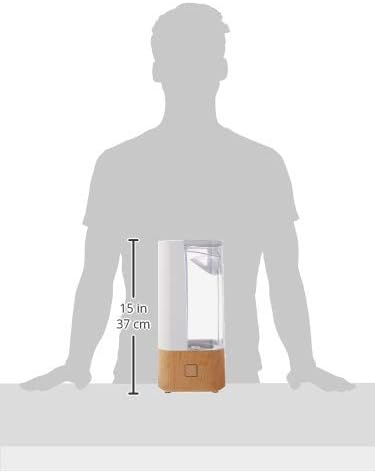 Sharper Image UHS1-SI Ultrasonic Cool Mist Humidifier, 1 Gallon, 2 Settings, Auto Shut-Off, Illuminated Touch Control, Low Water Indicator, Easy Fill Tank, 1.0 Gallon, Ash Woodgrain