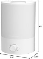 MegaWise Topfill 7-colour Night light humidifier for Kid bedroom with 3.5L Large Capacity, No leakage Design Fine Mist Output Auto Shutoff, Essential Oil Safe Tank