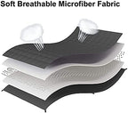 Weighted Blanket (15lbs 60"x80" Queen Size) Cooling Breathable Microfiber Material with Glass Beads Big Heavy Blanket for Adult All-Season Summer Fall Winter Soft Thick Comfort