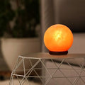 Himalayan Pink salt globe Shape Lamp with dimmer switch and a pair of bulbs (HL-GLOBE)