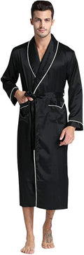 Mens Silky Satin Robe