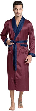 Mens Silky Satin Robe
