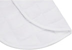 TONGDADA Weighted Lap Blanket 7lbs for Adult,Perfect for Relaxation, Lounging, Napping, Sleeping & Travel,Luxury Minky Weighted Body Blanket,Weighted Throw Blanket-White Minky, 29" x 24"
