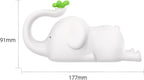 S NMT Cute Elephant Silicone Night Light LED Novelty Lamp 3 Level Dimmable Nursery Nightlight USB Rechargeable Timing Sleeping Lamp for Baby Kids Decor