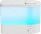 MEGAWISE 2025 Humidifier, 6L Large Capacity, 50H Runtime, Enjoy ultra-quiet, cool mist for your bedroom, nursery, or indoor plants. Top-fill design for effortless convenience (White)