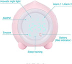 Peach Shape Alarm Clock Smart Mini Multi-Function LED Digital Clock Sleep Night Lights Mute Alarm Clocks (Color : B)