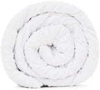 TONGDADA Minky Weighted Blanket | 40''x60'',10lbs | Cozy and Soft Minky Weighted Throw Blanket | Luxury Velvet with Premium Glass Beads | White Minky