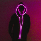 JIGUOOR EL Wire Battery Pack 9.8ft / 3m Bright Neon Light Strip 360° Illumination Neon Tube Rope Lights for DIY, Festival, Party Decoration, Pub, Halloween, Chrismas (9.8ft / 3m, Pink)