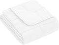 yescool Weighted Blanket (5 lbs, 36" x 48", White) Cooling Heavy Blanket for Sleeping Perfect for 40-60 lbs, Breathable Blanket with Premium Glass Bead, Machine Washable
