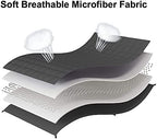 Soft Thick Weighted Blanket (Dark Grey,60"x80"-20lbs) Queen Size Cooling BreathableMicrofiber Material with Glass Beads Big/Heavy Blanket for Adult All-Season Summer Fall Winter