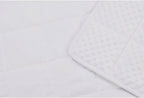 TONGDADA Minky Weighted Blanket | 60''x80'',15lbs | Cozy and Soft Minky Weighted Throw Blanket | Luxury Velvet with Premium Glass Beads | White Minky