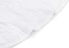 TONGDADA Weighted Lap Blanket 7lbs for Adult,Perfect for Relaxation, Lounging, Napping, Sleeping & Travel,Luxury Minky Weighted Body Blanket,Weighted Throw Blanket-White Minky, 29" x 24"