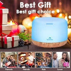 500ml Diffuser with Remote Control Waterless Automatic Shut Off Essential Oil Diffusers with Timing Mode Adjustable Oil Diffuser for Home