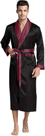 Mens Silky Satin Robe