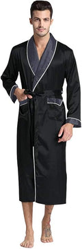 Mens Silky Satin Robe
