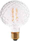 Vintage LED Edison Bulb G30 G95 4W Dimmable LED Filament Bulb Globe Pineapple Shaped Light Bulb 2300K Warm White E26 400LM Equivalent 40W Incandescent (Clear)