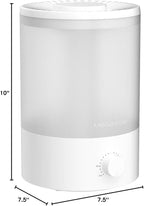 MEGAWISE 3.5L Cool Mist Humidifier – Ultra-Quiet Ultrasonic Vaporizer with Top-Fill Design, Essential Oil Diffuser, 7-Color Night Light & Auto Shut-Off