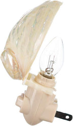 Nautical Crush Trading Seashell Night Light – Beach Night Light with Pearled Abalone – Shell Light for Bathroom – Sea Shell Lamp – Seashell Lamp Plug Into Wall