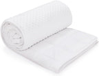 TONGDADA Minky Weighted Blanket | 40''x60'',10lbs | Cozy and Soft Minky Weighted Throw Blanket | Luxury Velvet with Premium Glass Beads | White Minky