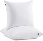 ACCURATEX Euro Pillows Set of 2 with Removable Cover, Luxury Hotel Quality Down Alternative Pillow Insert 26×26 for Bed, Sofa and Couch, Soft and Supportive, Machine Washable