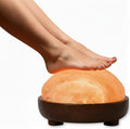 Himalayan Natural Salt Lamp Dome Shape – 8 Inch Detox Lamp for Foot and Hands, with Dimmer Switch, Handcrafted for Relaxation & Wellness