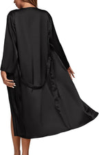 OPOIPIN Women's 3 Piece Pajama Set Sexy Cami Top and Shorts with Robe Sleepwear Loungewear Set