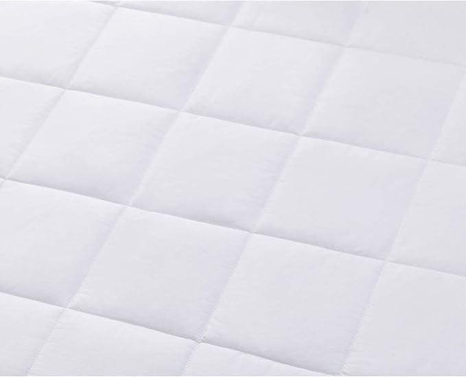 TONGDADA California King Size Weighted Blanket | 90''x108'',20lbs | Perfect for Couples | Premium Cotton Material with Glass Beads | White