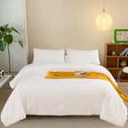 CLOTHKNOW White Comforter Set California King Velvet Bedding Sets Soft Flannel Comforters White Comforter with 2 x Pillow Cases