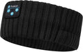 Ear Warmers, Sleep Headphones Bluetooth Beanie Headband, Wireless Ear Muffs Winter Headband with Ultra-Thin Speakers, Headphones for Side Sleepers, Thanksgiving for Women Men BlackGrey