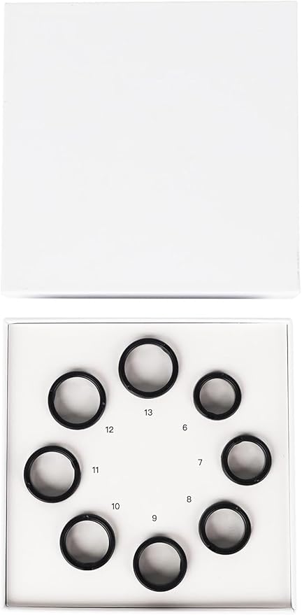Smart Ring Sizing Kit - 8 Sizes (6-13) for Men & Women - Accurate Measurement Tool for Smart Rings - Find Before Purchase - Jewelry Sizer Guide for Engagement & Wedding Bands
