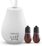 HAPPTWS Essential Oil Diffuser - Waterless Diffuser 3 Timer Settings Battery Powered for Bedroom Yoga Room Toilet Pet Room White