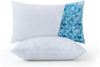 MIULEE Pack of 2 12x20 Pillow Inserts-Decorative Shredded Memory Foam Cooling Throw Pillows-Adjustable Premium Lumbar Wedding Pillow Stuffer Form for Couch Bed Cushion