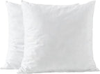 basic home 20x20 Pillow Inserts-Shredded Memory Foam Fill-High Density Throw Pillow Inserts with Long Support-Home Couch Hotel Collection-Cotton Fabric-2 Pack