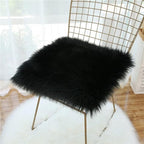 12 Inch Black Square Faux Fur Rug, Small Product Photography Background, Perfect for Jewelry, Mini Bags, Nail Art, Small Vases and Other Desktop Photography (1pcs)
