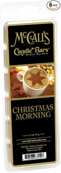McCall’s Candles | Christmas Morning | Scented Wax Melt | Cinnamon, Clove, Vanilla, Apple & Orange Zest | 6-Piece Break-Apart Bar | 12–24 Hours Per Wedge | Poured in the USA | 5.5 oz