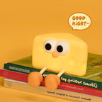Led Cute Cheese Night Light, Dimmable Nursery Kawaii Lamps, Super Squishy Silicone USB Rechargeable Touch Control Night Lamp for Kids Adults, Used for Camping Party Room Decor (Cheese)