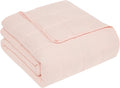 CuteKing Weighted Blanket for Adults(15lbs, 48"x72", Pink) Heavy Blanket for 140-150lbs, Weighted Blanket for Cooling & Heating with Premium Glass Beads, Soft Thick Blanket for Adult All-Season