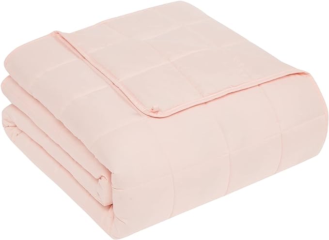 CuteKing Weighted Blanket for Adults(20lbs, 80"x87", Pink) Heavy Blanket for 180-190lbs, Weighted Blanket for Cooling & Heating with Premium Glass Beads, Soft Thick Blanket for Adult All-Season