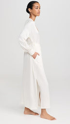 Washable Silk Long Robe