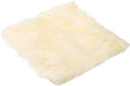 PATIKIL 12" Locker Rug, Small Area Rug Mini Faux Fur Rugs Small Locker Carpet Soft Fluffy Tiny Photography Props Square for Nail Photo Tabletop Background Picture Decoration, Yellow