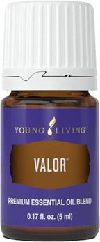 Young Living Valor Essential Oil - Empowering Blend with a Harmonious Blend of Black Spruce, Blue Tansy, Camphor Wood, Geranium, and Frankincense - 5ml Bottle for Courage and Confidence