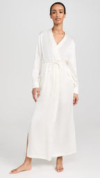 Washable Silk Long Robe