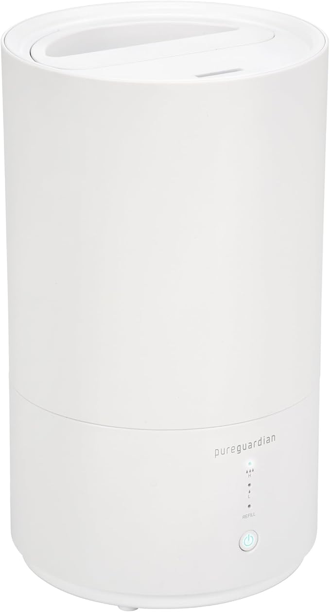 PureGuardian 30-Hour 0.80 Gal. Top Fill Cool Mist Ultrasonic Humidifier for Home with Aromatherapy Tray, Covers 320 Sq. Ft, White, H950AR