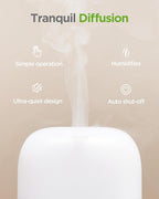 InnoGear 150ml Essential Oil Diffuser, 5-in-1 Diffusers for Home Scent 8 LED Color Aromatherapy Diffuser Air Desk Mini Humidifier Small Vaporizer Aroma Diffuser for Computer Laptop Office, Medium