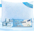 QUTOOL Cooling Pillows for Sleeping,Shredded Memory Foam Pillows King Size Set of 1,Adjustable Soft & Firm Gel Bed Pillow for Side, Back, Stomach Sleepers