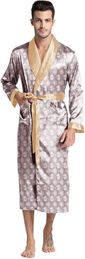 Mens Silky Satin Robe